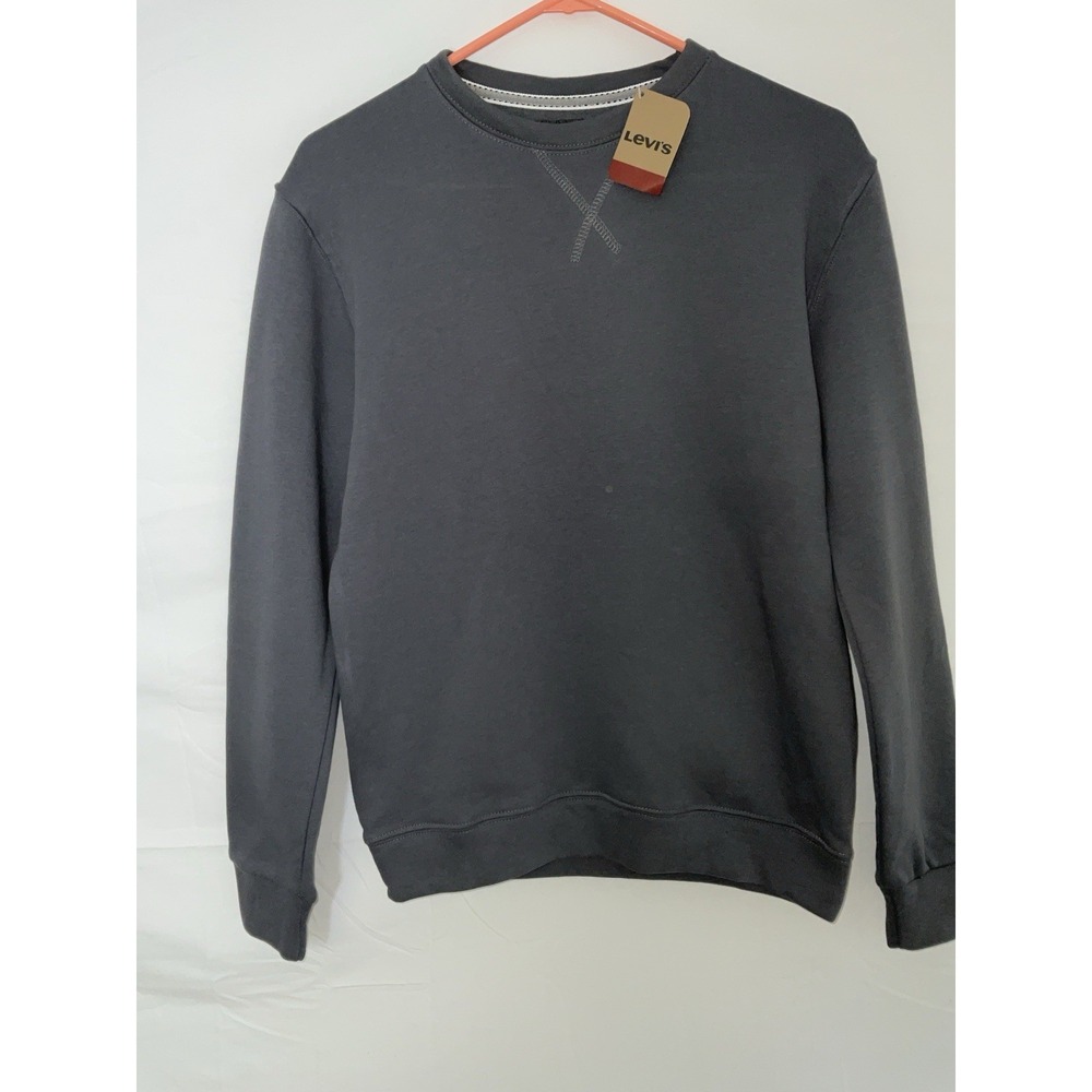 NWT Men's Levi's Crew Neck Pullover Sweatshirt - Gray - Size Small